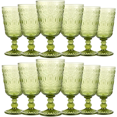 Green Vintage Glass Cup Rental