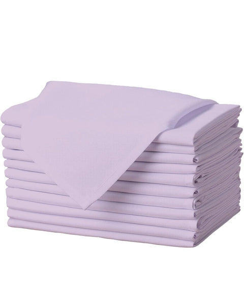 (Set of 12) 17x17 Inch Purple Cloth Napkins