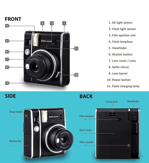 Instax Mini 40 Instant Vintage Camera Rental