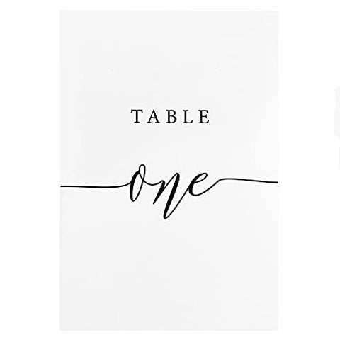 (4 x 6 Inch) Table Number Cards 1-30, Double-Sided Design