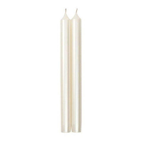 Set of White/Ivory (10 Inch) Straight Taper Candles