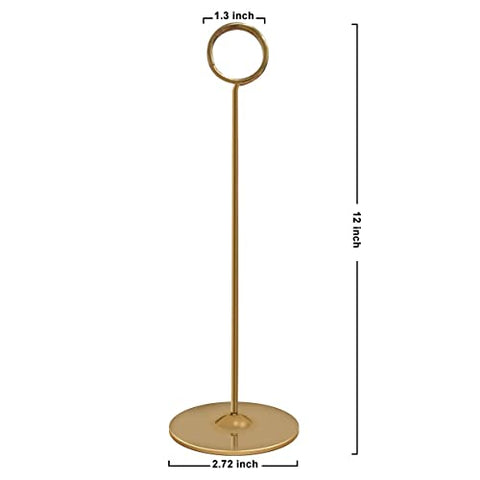 (16 Pieces) 23 Inch Gold Table Card Holder