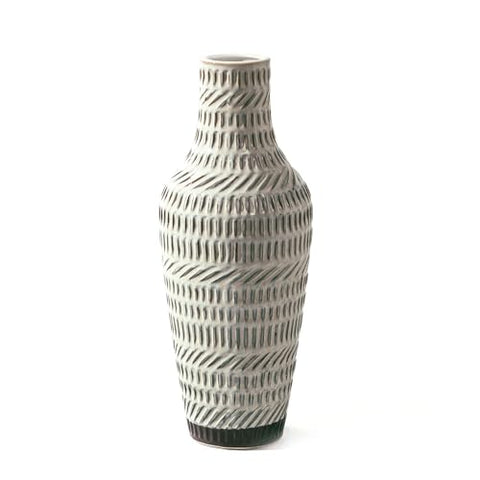 (13.4 Inch) Tall Boho Ceramic Vase