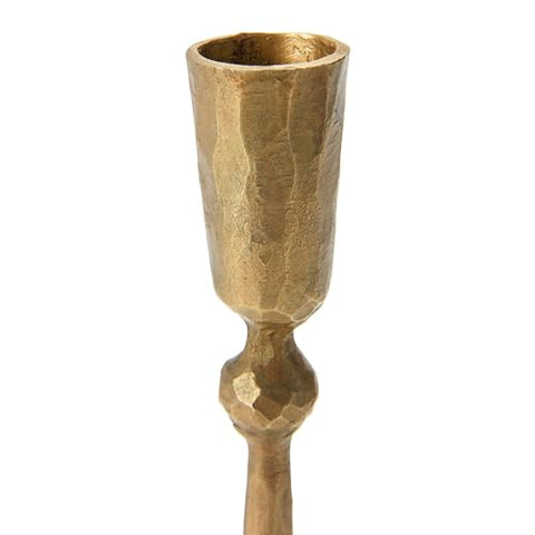 Antique Brass Finish Candle Holder