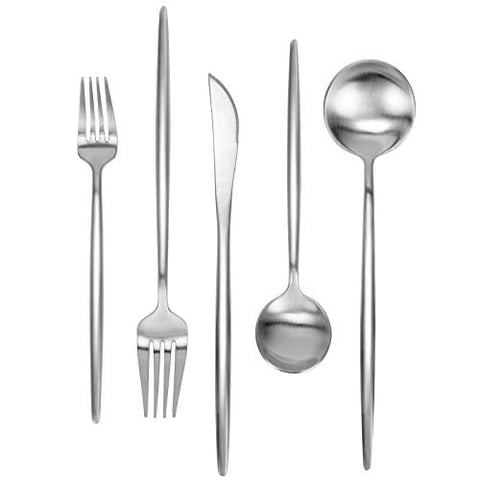 30 Piece (Set for 6) Stainless Steel Flatware Set of Silverware