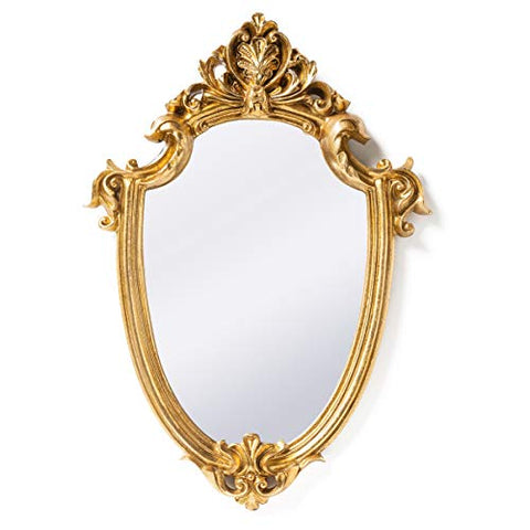 (16.9 x 11.8 Inch) Gold Vintage Decorative Wall Mirror
