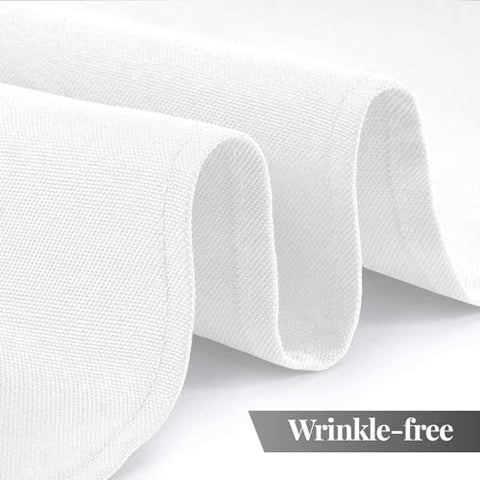 (Set of 6) 102 Inch White Table Cloths
