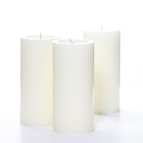 (Set of 3) 3" x 6" Pillar Candles