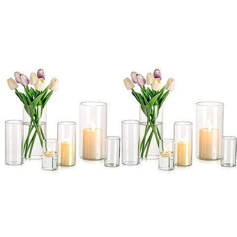 Cylinder Glass Vase Set in Bulk