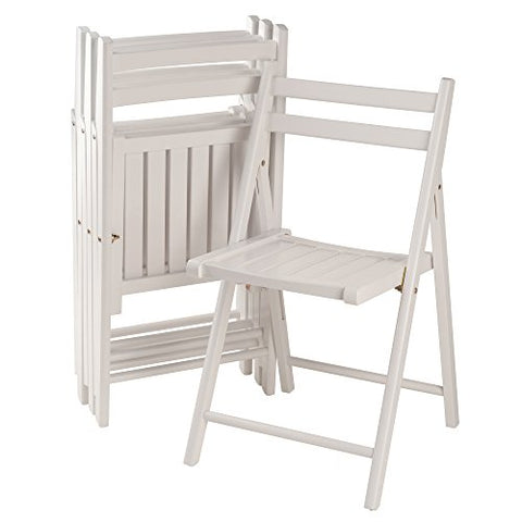 (4 Piece) Folding Wood Chairs