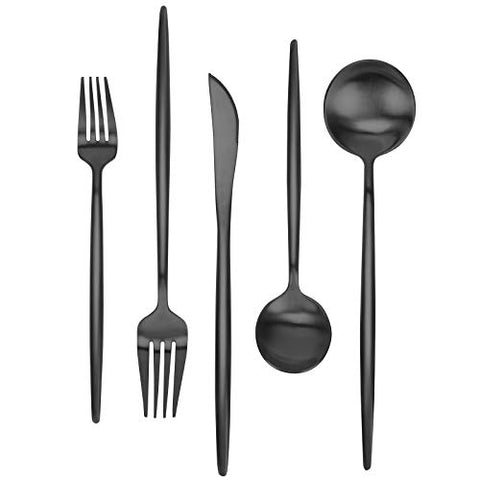 30 Piece (Set for 6) Stainless Steel Flatware Set of Silverware