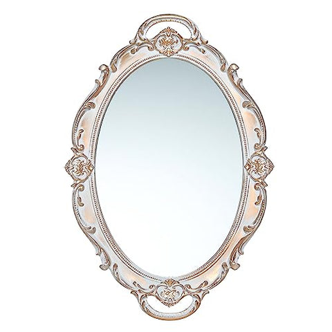 (10 x 14.5 Inch) Gray Vintage Oval Wall Mirror