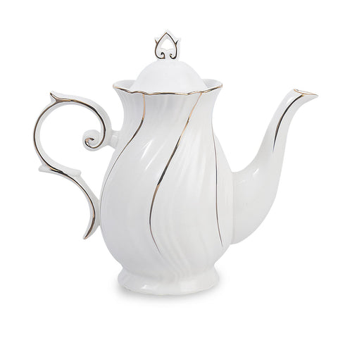Porcelain Tea Pot 37 Oz Teapot with lid