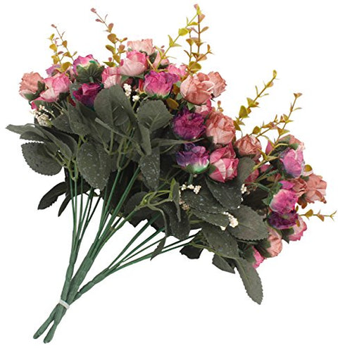 Set of 7 Branch (12.99 Inch Tall) Artificial Flowers Bouquet