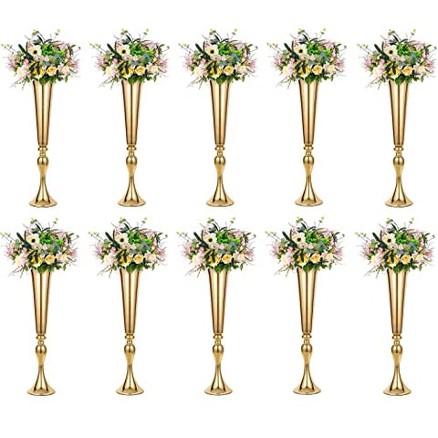Set of (21.9 Inch) Tall Metal Tabletop Flower Stands