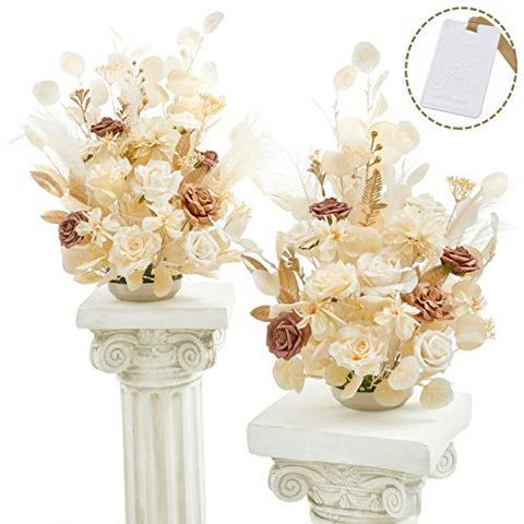 (Set of 2) Free-Standing Artificial Flowers