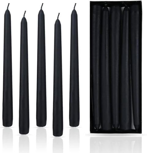Pack of (10 Inch) Unscented Taper Candles