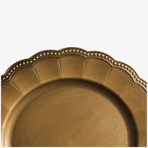 Round Gold Tray 13 Inches