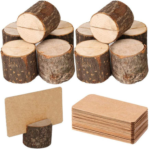 Rustic Wood Table Numbers Holder