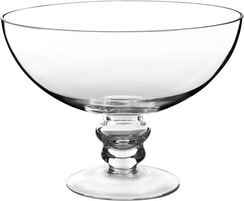 Glass Decorative Footed Bowl - Elegant Wedding Accents