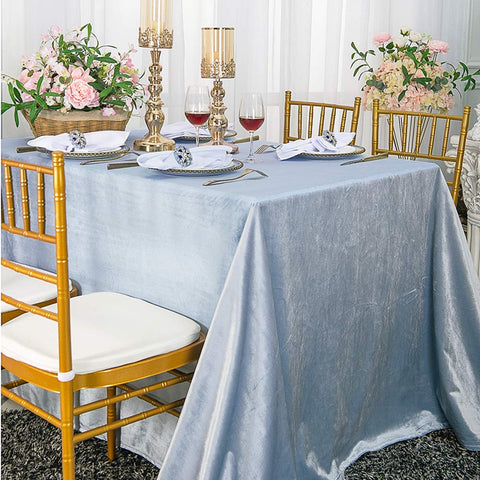 Italian Velvet Tablecloths (90x156 Inches)