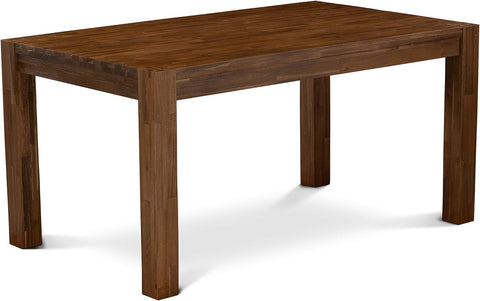 Rectangle Rustic Wood Dining Table , 36x60 Inch, Walnut - Elegant Wedding Accents