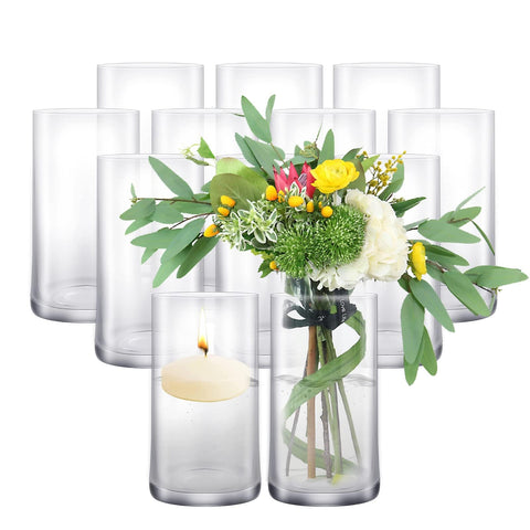 Set of Bulk Glass Cylinder Vases