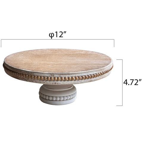 (12 Inch) Large Round Wood Risers for Display