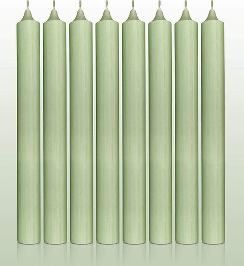 (12 Pack) 10 Inch Green Rustic Candle Sticks