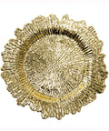 (Set of 6) 13 Inch Gold Charger Plates