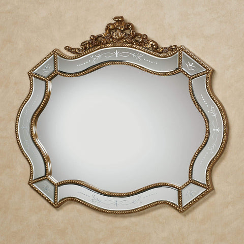 (36 x 31 Inch) Gold Victorian Style Ornate Mirror